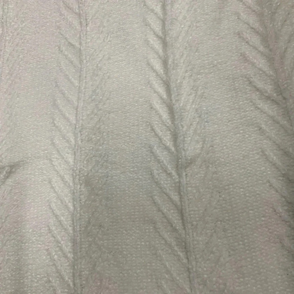 NWT ORVIS Sweater Womens Large Chenille Textured Knit Rib Trim Pullover Cream - Picture 6 of 7